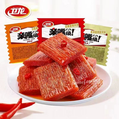 10 Bags Weilong Qinzuishao Hotslice Latiao Chinese Spicy Snacks 卫龙亲嘴烧混合口味