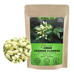 HelloYoung FullChea Dried Jasmine Flowers, 3oz/85g - Premium Edible Flowers Whole Buds