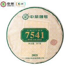 CHINATEA Brand Classic 7541 Pu-erh Tea Cake 2021 357g Zhongcha Raw Pu'er Puer