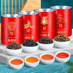 The Four Black Teas Jinjunmei Small Breed Keemun Red Scented Snail Dianhong Tea