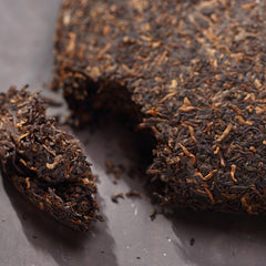 357g Classic Pu'er Tea Cake Ripe Aged Puer TeaMenghai TAETEA Dayi Wei Zui Yan