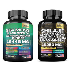 100% Dynamic Vitality Bundle Sea Moss Multivitamin Shilajit Combo