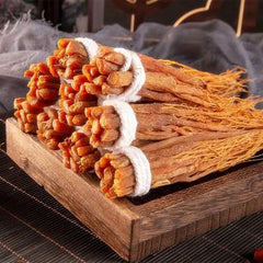 HelloYoung Puer Red Ginseng Roots Changbaishan Panax Ginseng Root Chinese Herbal Herbs
