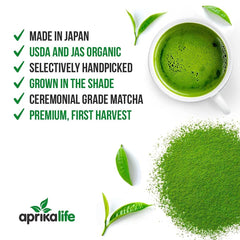 HelloYoung 100% Pure Ceremonial Japanese Matcha Green Tea Powder, Organic nonGMO Vegan, 80g