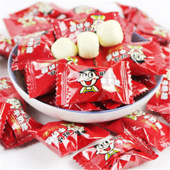 HelloYoung Fresh Milk Balls Chinese Snacks Milk Tastes Crispy Stuffed Soft Candy 500-1000g