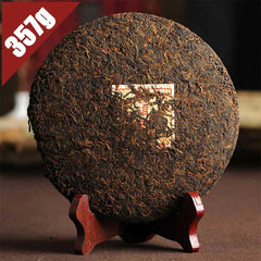 HelloYoung Yr Bulang Mountain Shu Purerh Tea Arbor Eco King Ripe Puer Tea 357g