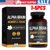 1-5PCS Alpha Brain Memory & Focus 60 Capsules Supplement for Men & Women