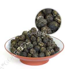 HelloYoung HELLOYOUNG 60Pcs*8g Premium Jasmine Dragon Pearl Loose Green Tea Hand Roll