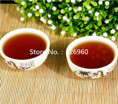 HelloYoungRipe Pu Er Tea 357g Aged Puer Tea Organic Dull-red Ancient Black Pu-erh Tea