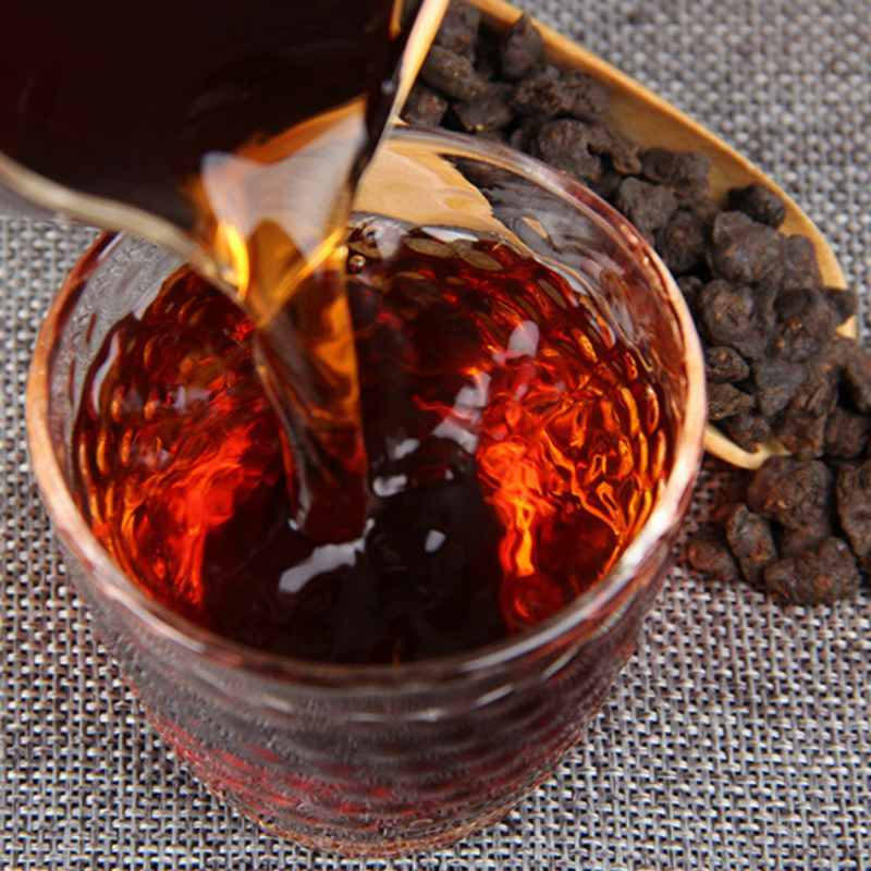 500g/1.1LB Crushed Silver Old Tea  Pu'er Tea Pu'er Ripe Tea  Head Craft Tea
