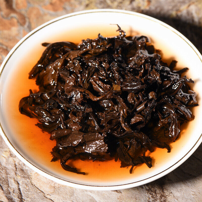Abnehmen 357g Gelber Siegel Puerh Gekochter Tee Kuchen Gesundheit Schwarzer Tee