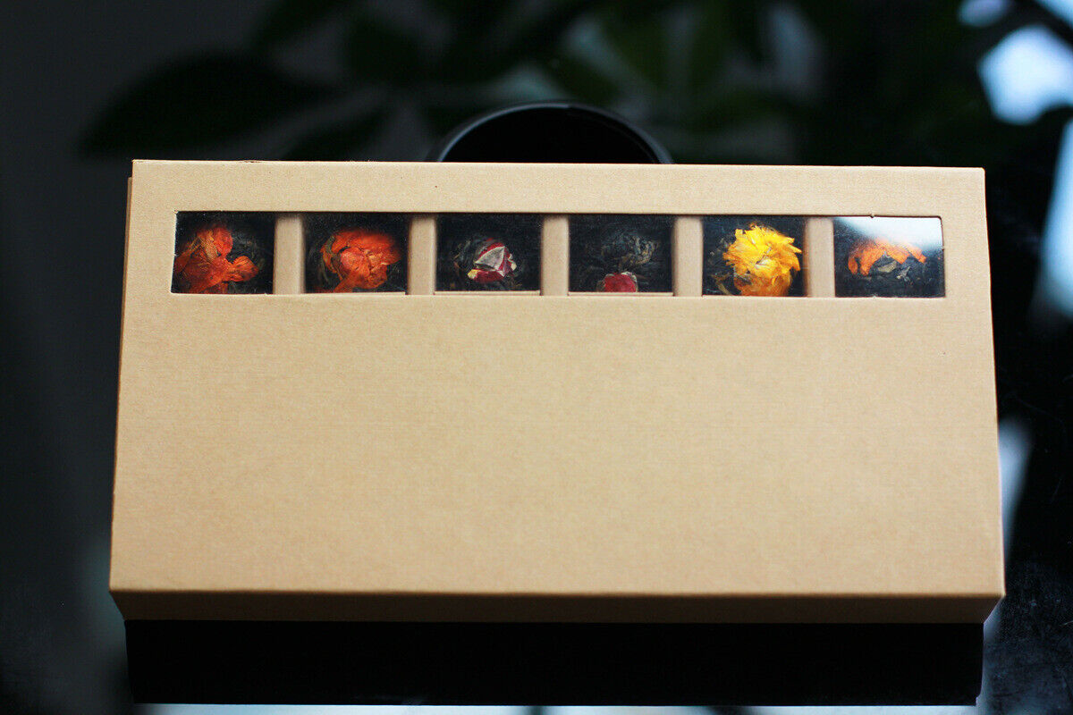 HelloYoung 108g Yunnan Pu-erh Tea Raw Tea Rose Black Tea Dragon Pearl Jasmine Dragon Pearl