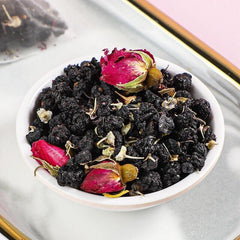 120g High Quality Black wolfberry mulberry rose tea bag fruit tea cold brew
