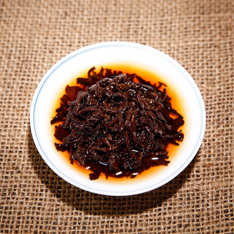 Pu'er Ripe Tea Menghai Jinya 357g Yunnan Qizi Cake Tea Pu'er Ripe Tea
