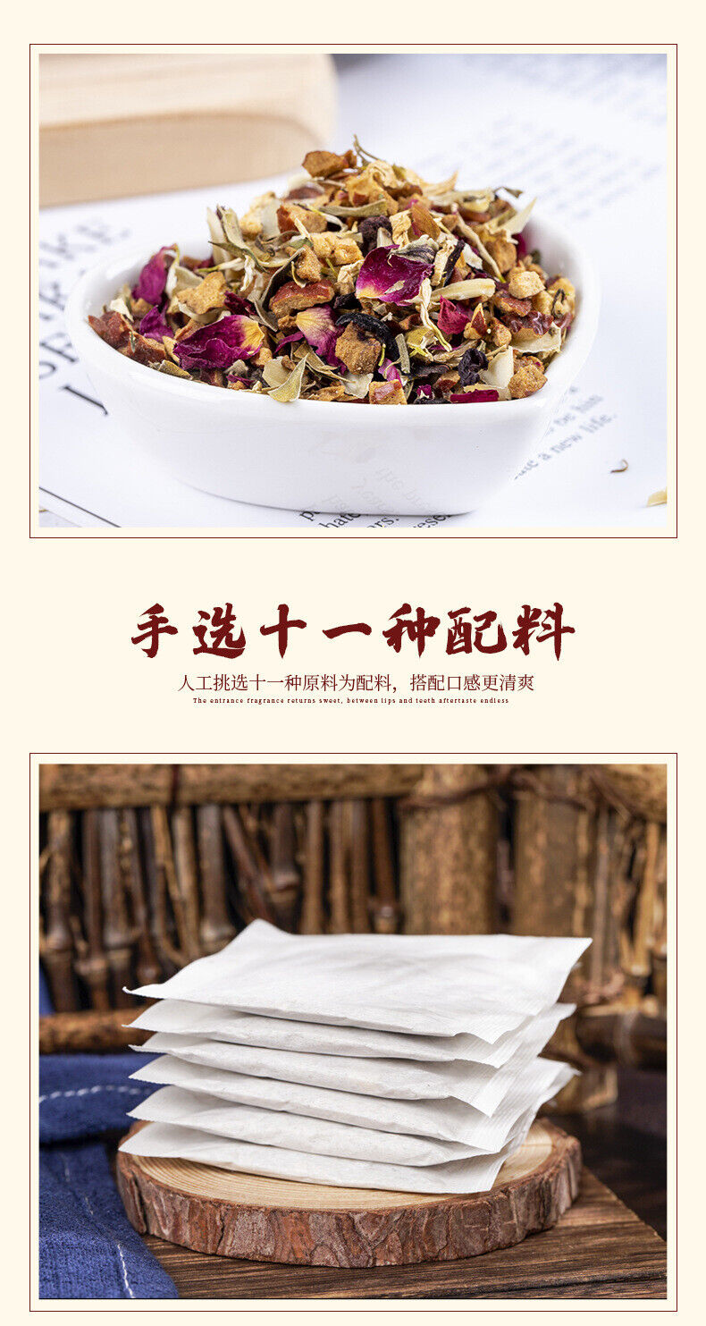 Longan Red Date Goji Ginger Tea Brown Paper Tea Bags