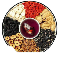 100g Ginseng Mulberry Black Wolfberry Tea Red Wolfberry Red Dates Dry Health Tea