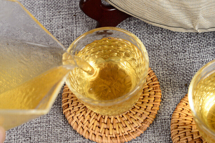 Puerh Tea Centennial Ancient Tree 357g Raw Cake Golden Leaf Puerh