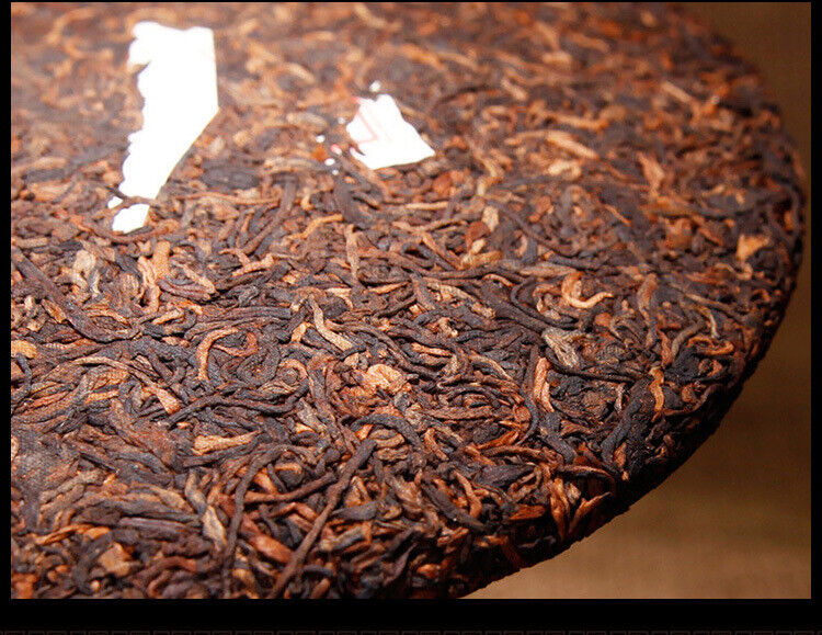 Pu'er Ripe Tea Menghai Jinya 357g Yunnan Qizi Cake Tea Pu'er Ripe Tea