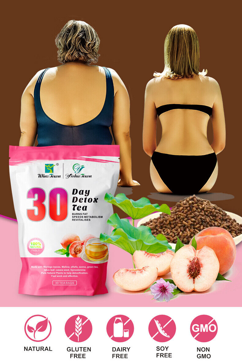 Peach Flavor Slimming Tea  New Weight Loss Fat Burning Senna Tea Herbal