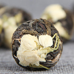 HelloYoung Ancient Tree Flower Pu-erh Tuocha  Yunnan Jasmine Pu'er Dragon Ball Raw Tea 500g
