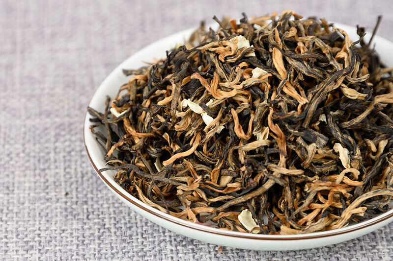 HelloYoung Yunnan Tea Jasmine Dian Hong Tea Jasmine Mao Feng Dian Hong Tea 100g 3.5 Oz