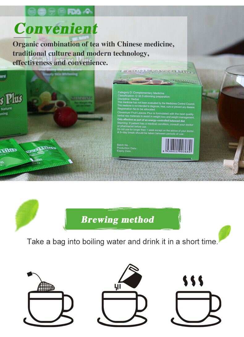 Flat Tummy Tea Bag Fruit Natural Organic Slimming Tea Weight Loss Detox Slim Tea