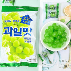 Fruit candy, grape green flavored hard candy casual snacks internet famous candy
