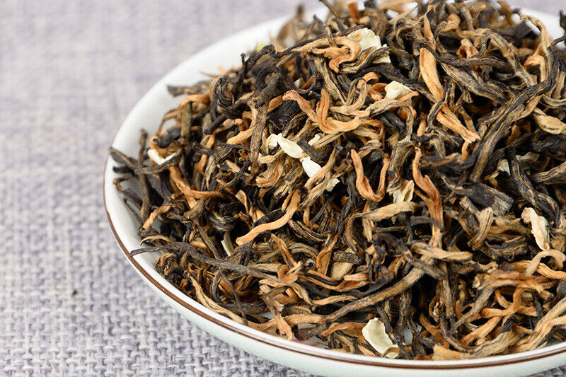 HelloYoung Yunnan Tea Jasmine Dian Hong Tea Jasmine Mao Feng Dian Hong Tea 100g 3.5 Oz