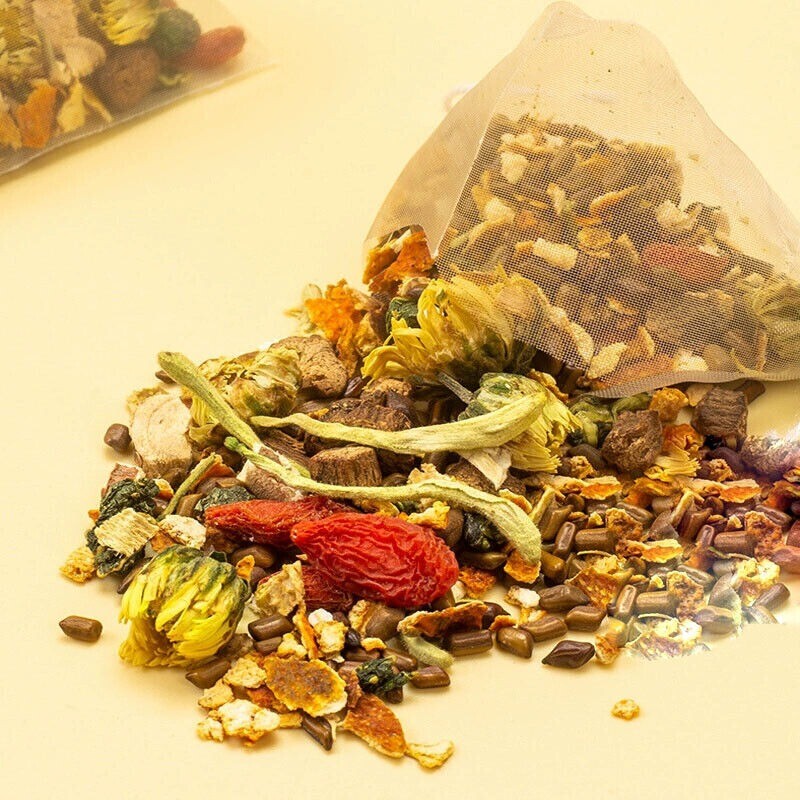 Liver Tea Formula Chrysanthemum Cassia Seed Honeysuckle Detox Health Tea Bags