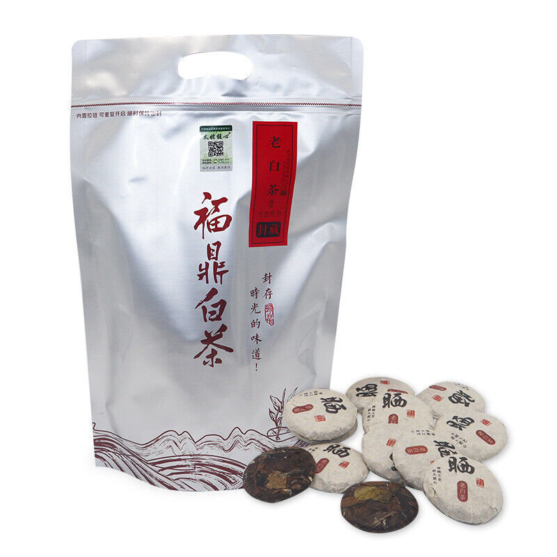 HelloYoung 500G Fuding white tea shoumei gold coin white tea round cake 1 capsule 1 bubble