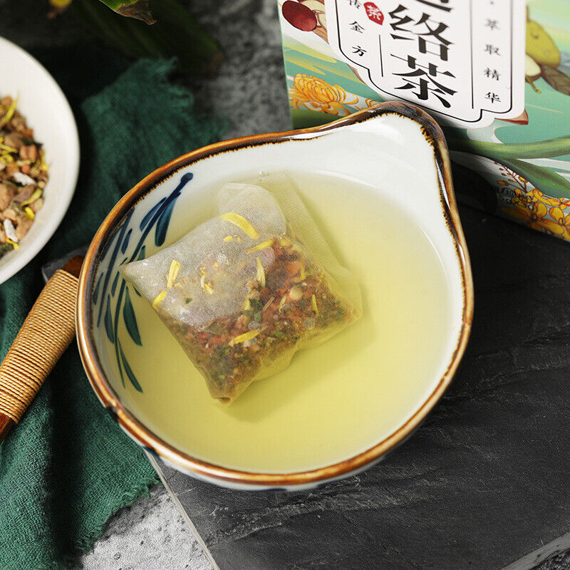HelloYoung 150g ginseng seven Tongluo tea kombucha acacia almond chrysanthemum health tea