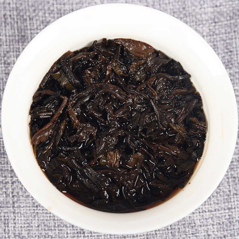 Yunnan Pu'er Tea Ripe Tea Golden Bud Ripe Brick Weight Loss Healthy Drink 250g