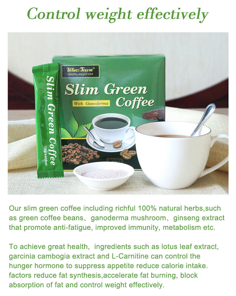 Diet Coffee Weight Loss Coffee Ganoderma Powder Slimming Instant Coffee 10g*18