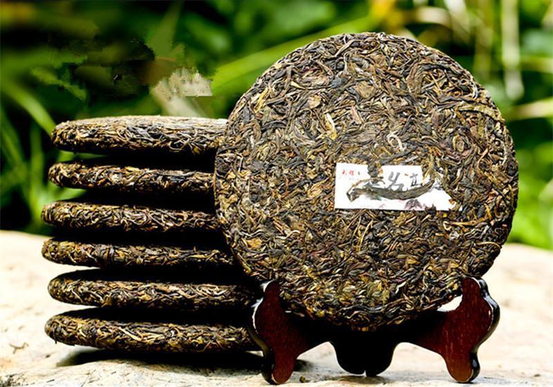 357g Pure Tree Puerh Tea Yunnan Highland Pu-erh Tea Cake Raw Tea Puer Sheng Cha