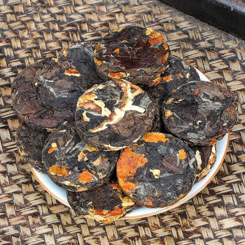 Fuding Orange Peel Shoumei Cake Opera Chenpi White Tea Mini White Tea Cake 250g
