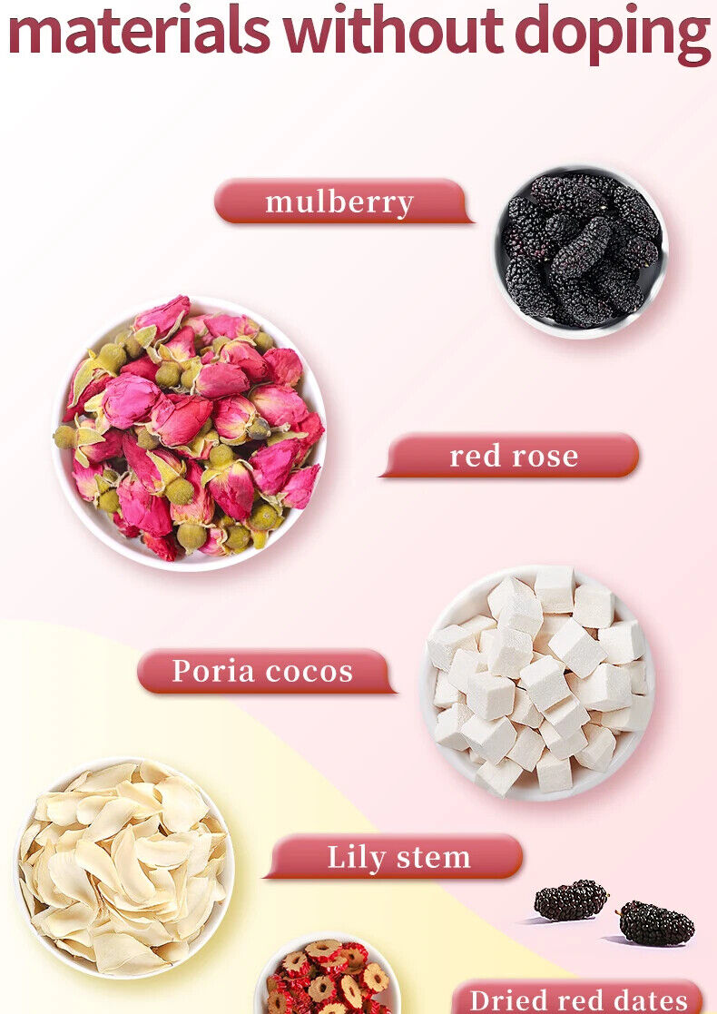 Mulberry rose tea Healthy Herb Tea Bag 100g/3.52oz