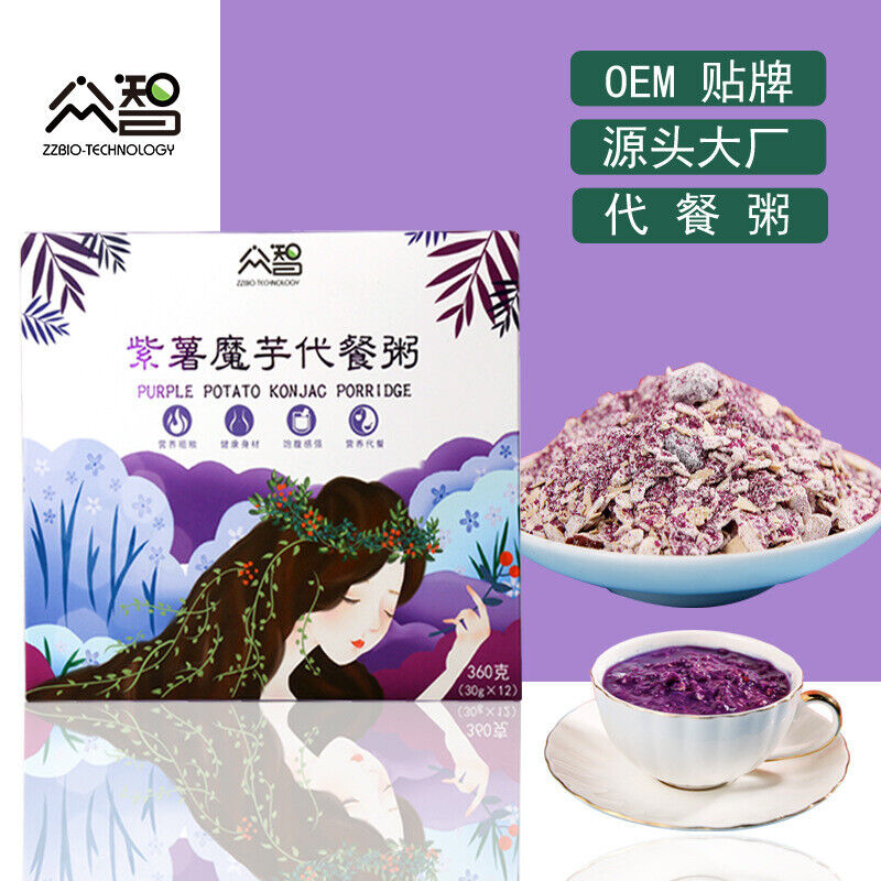 Konjac Mahlzeit Ersatz Brei 360g Vollkornpulver, nahrhaftes Frühstück