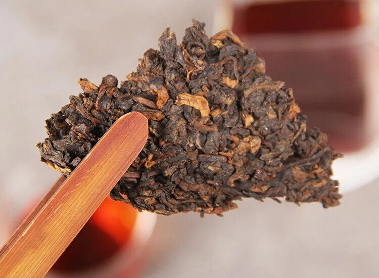 Yunnan Jinmai Pu Erh Tea Cake Aged Ripe Fermented Puer Tea Qi Zi Bing Cha 357g