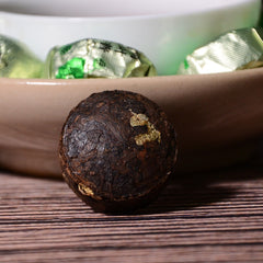 Yunnan lotus leaf mini tuo tea cake gold brick pu-erh tea ripe tea loose 500g