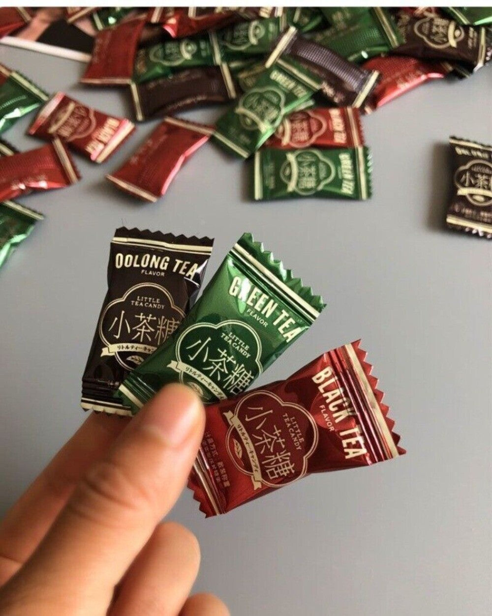 Tea Flavored Candy Circles Black Green Oolong Delicious Snack