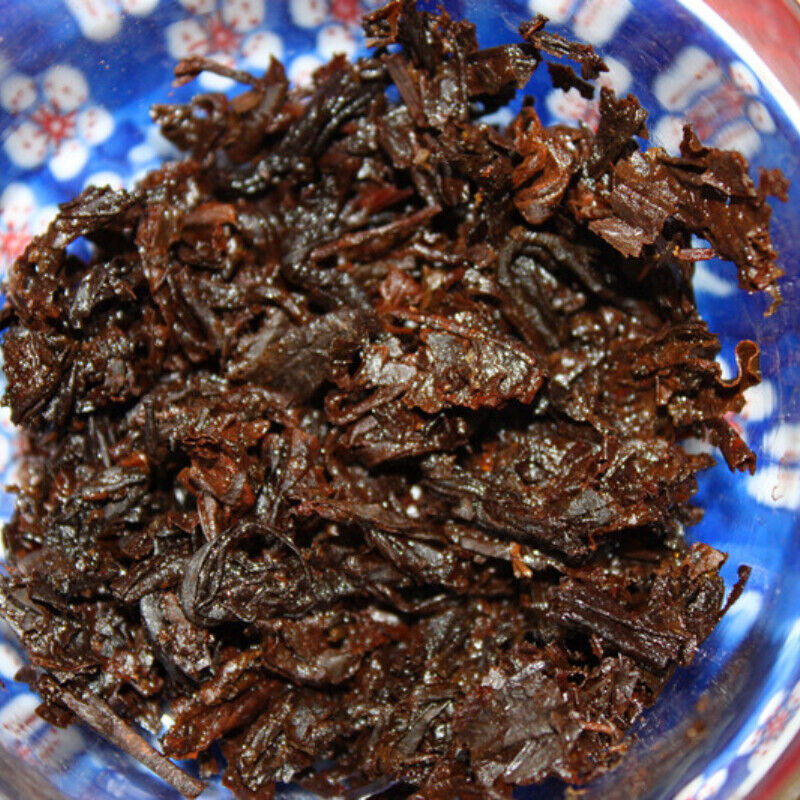 357g Natürlicher Antiker Baum Pu'er Gekochter Tee Big Leaf Schwarzer Tee