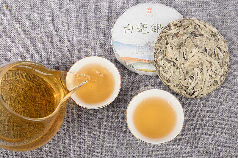 Baihao Silver Needle Yunnan White Tea Jinggu Baihao Big Bud Head 100g/cake