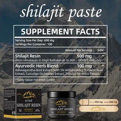Himalayan Shilajit Resin, 50g 100% Pure, Lab Tested, Safest & Highest Potency