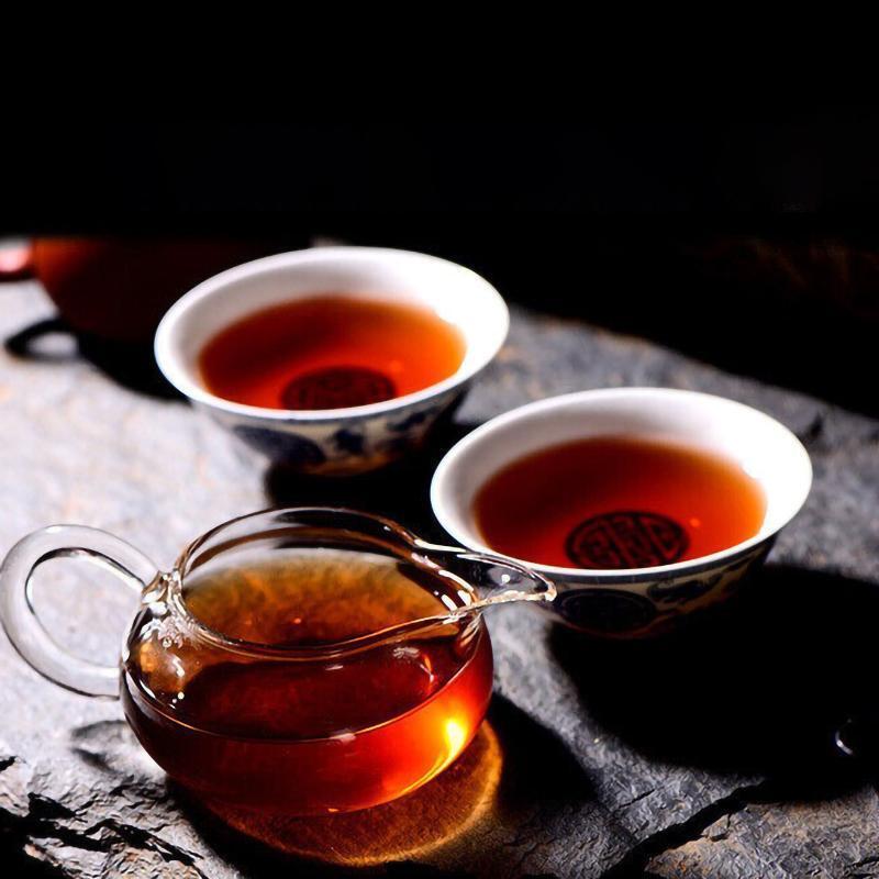 357g/CAKE Ancient Tree Ripe Tea Menghai Old Banzhang Aged Old Puerh Tea