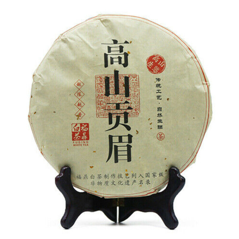 HelloYoung Chinese Fuding White Tea High Mountain Gong Mei Shou Mei White Tea Cake 350g