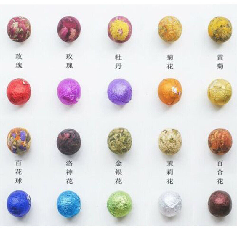 HelloYoung 10 Kinds Chinese Mix Blooming Tea Balls Organic Flowers Flowering Tea Buds 500g