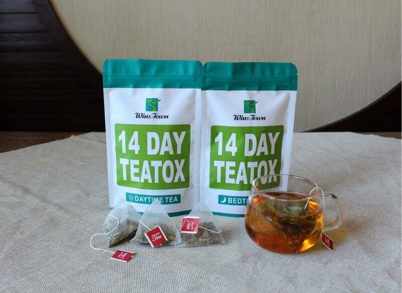 DAY TEATOX Tian Ran Pai Du Cha Qing Chang Jian Fei Cha 14 天天然排毒茶清肠减肥茶燃脂平肚子茶袋装14