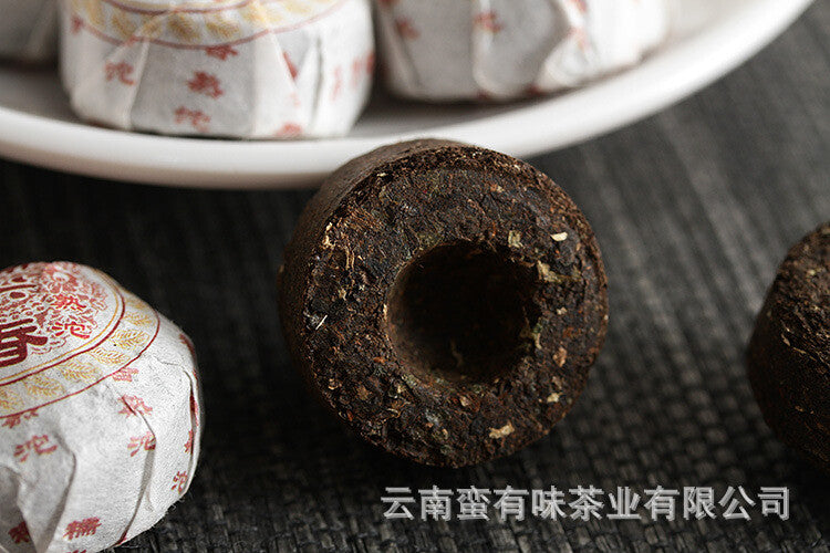 500g Glutinous Rice Fragrance Cooked Tuo (White Cotton) Yunnan Pu'er Tea