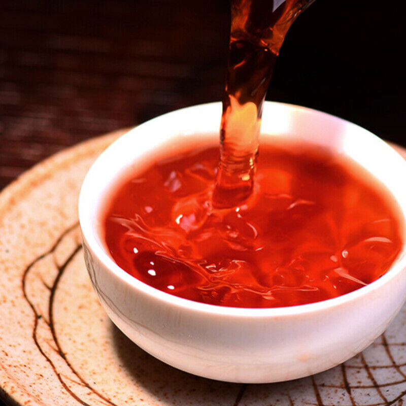 357g/12.59oz Yiwu Zhangxiang Pu'er Ripe Tea Yiwu Daye Pu'er Ripe Tea Cake
