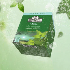 Premium Quality AHMAD TEA Mint Flavored Green Tea Flavored Tea 10 Tea bags